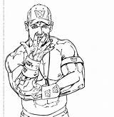 Coloring Pages Wwe Dean Ambrose Belt Championship Belts Getdrawings Getcolorings Printable Drawing sketch template