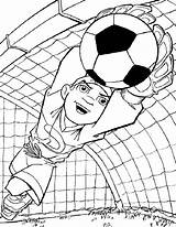 Coloring Goal Pages Football Post Getcolorings Soccer sketch template