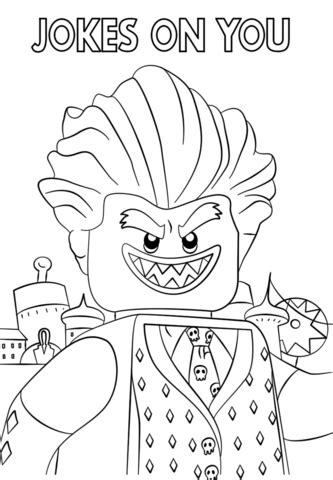 joker lego coloring pages