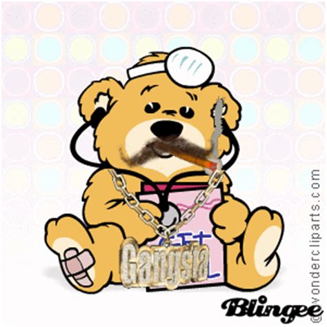 gangsta teddy bear picture  blingeecom