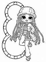 Lol Omg Doll Dolls Surprise Coloring Pages Diva Kids Lady Print Drawing Populair Fun Most sketch template