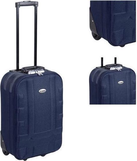 bolcom pro world lichtgewicht handbagage trolley blauw