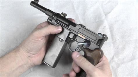 video mauser  semiauto pistol