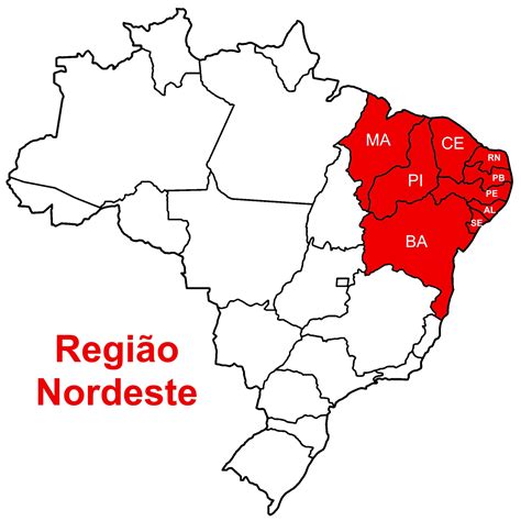 regiao nordeste geografia  brasil infoescola