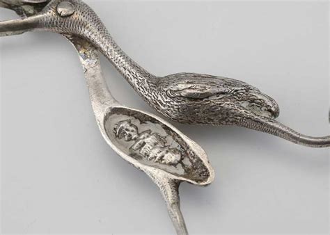 lot  pair  antique early  century silver