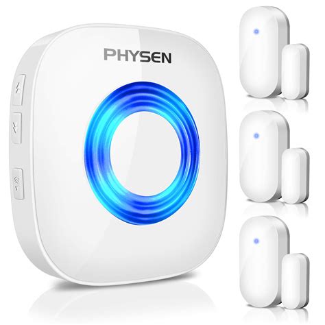 buy physen door chime wireless door open sensor window alarm door alert kit   ft range
