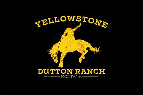 yellowstone dutton ranch montana logo digital art  jay henderson