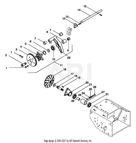 ariens    st hp tec  blower parts diagram  friction wheel drive
