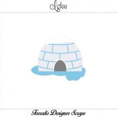 igloo pattern   printable outline  crafts creating stencils