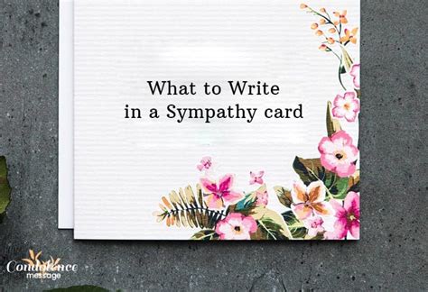Sympathy Card Messages What To Write In Sympathy Card