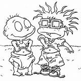 Coloring Cartoon Pages Rugrats Kids sketch template
