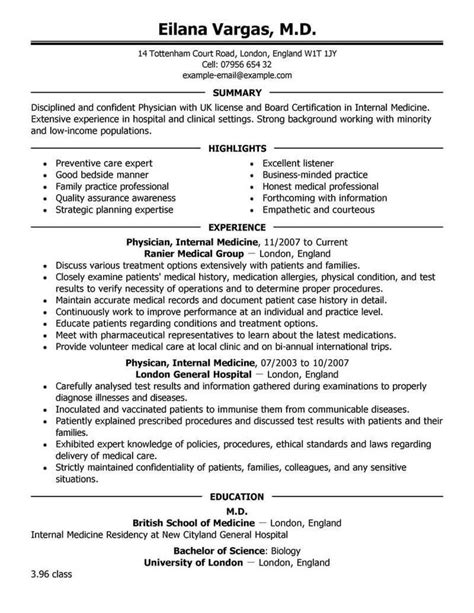 cv template medical doctor resume examples medical resume template