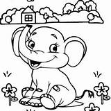 Elephant Mitraland sketch template