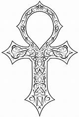 Ankh Tattoo Drawing Egyptian Designs Deviantart Ornate Tattoos Idea Coloring Meaning Visit sketch template
