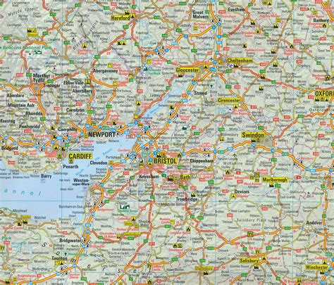 wegenkaart landkaart  groot brittanie ierland anwb media  reisboekwinkel