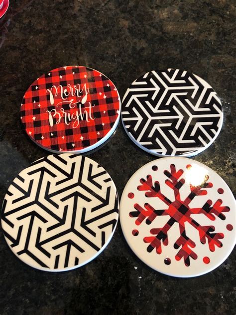 coasters infusible ink christmas ink