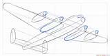 Bomber Draw Lancaster Drawing Step Ww2 Plane Tutorials Getdrawings sketch template