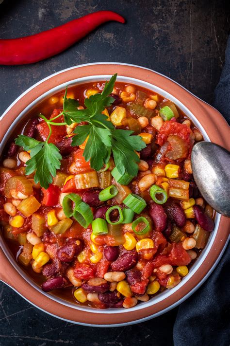 chili sin carne mein rezept fuer veganes chili