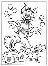 Jerry Tom Coloring Pages Printable Kids sketch template