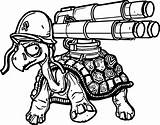 Coloring Gun Pages Turtle Getdrawings Military sketch template