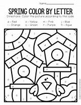Worksheets Spring Color Letter Lowercase Preschool Kindergarten Grade Subject Printables Activities sketch template