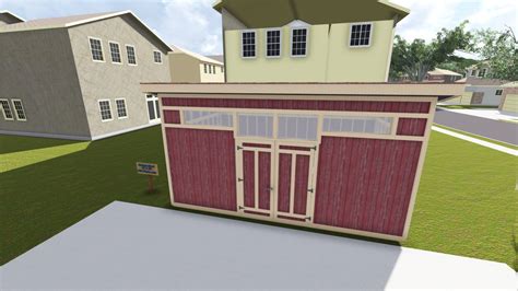 modern storage shed plan