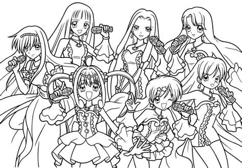 cute anime coloring pages coloring home