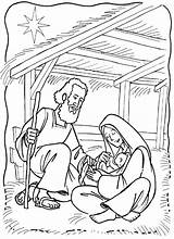 Nacimiento Belen Misterios Gozosos Nativity Kleurplaat Kleuters Jozef Bethlehem Kleurplaten Pesebre Presepios Jezus Nacimientos Portales Bijbel Sementes sketch template
