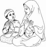 Pages Coloring Islamic Colouring Miraj Isra Kids Ramadan Duaa sketch template
