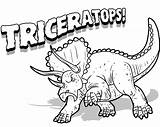 Triceratops Dinosaur Coloring Game Print sketch template