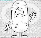 Pickle Coloring Cartoon Mascot Waving Pages Rugrats Pickles Outlined Vector Tommy Cory Thoman Jar Surprise Illustration Transparent Printable Background Getdrawings sketch template
