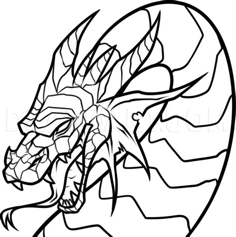 draw  dragon head  dawn dragoartcom dragon head drawing