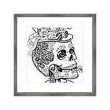 Steampunk Skull Sugar Framed Whitaker Melodye Prints sketch template
