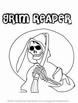 Coloring Grim Reaper Pages Halloween Packets Popular Library Clipart sketch template