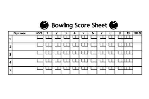 bowling score sheet svg cut file  creative fabrica crafts
