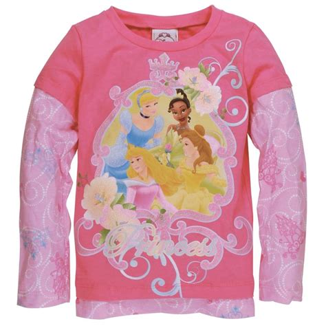 Disney Princesses Party Girls Juvy 2fer Long Sleeve T Shirt Walmart