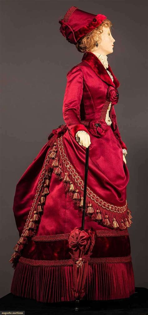 29 figure period accurate 1885 visiting dress created and hand sewn by fashion designer john