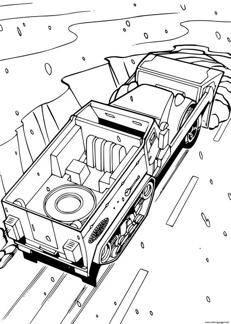 hot wheels truck coloring page printable