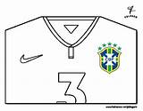 Shirt Brazil Coloring Cup Fifa Coloringcrew Colorear sketch template