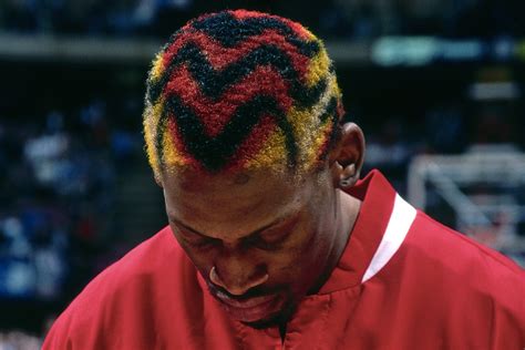 dennis rodmans   outrageous hairstyles ranked man