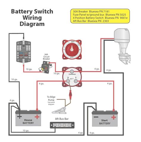 boat wiring diagram dual battery