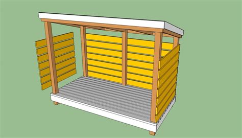 firewood storage shed plans howtospecialist