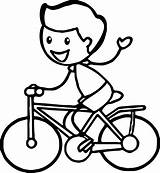 Riding Coloring Boy Cycling Stick Pages Bike Figure Kids Drawing Man People Biycle Stickman Bicycle Cycle Color Printable Lilo Stitch sketch template