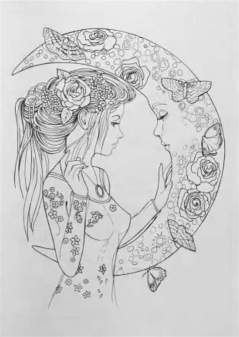 beautiful girl coloring pages  adults coloring article coloring