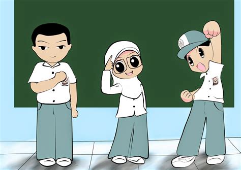 gambar kartun islami keren kumpulan kartun
