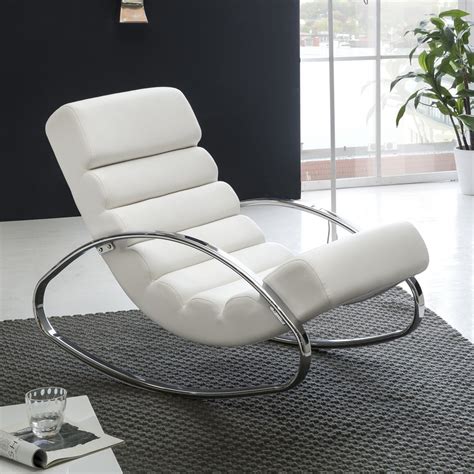 relaxliege sessel fernsehsessel farbe weiss relaxsessel design schaukelstuhl wippstuhl modern