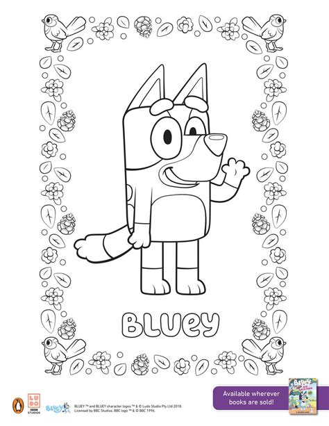 bluey coloring pages  printable customize  print