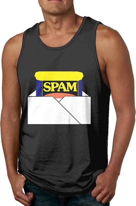Spam Funny Carton Men Tank Top Shirt Sleeveless Shirt At Amazon Men’s