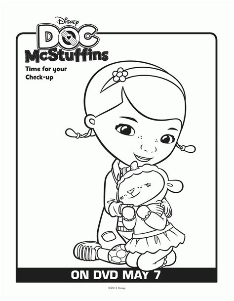 mcstuffins coloring page coloring home