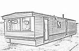 Mobile Clipart Sketch Trailer Homes House Mobil Clipground Building sketch template